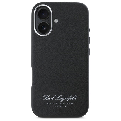 Capa para Apple iPhone 16, Karl Lagerfeld, RSG, Preta