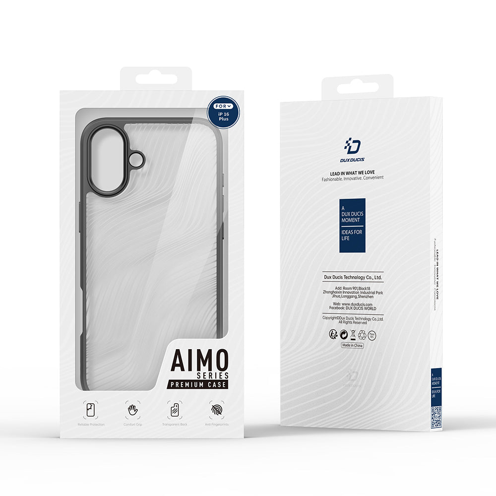 Capa para Apple iPhone 16 Plus, DUX DUCIS, Aimo, Preta