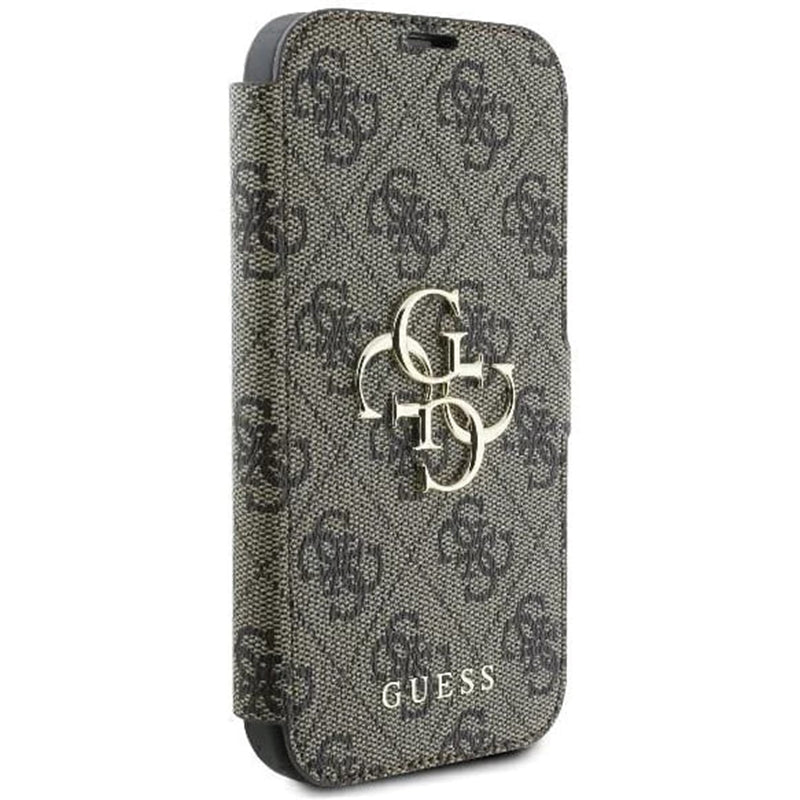 Capa para Apple iPhone 16 Plus, Guess, 4G Book, Castanho