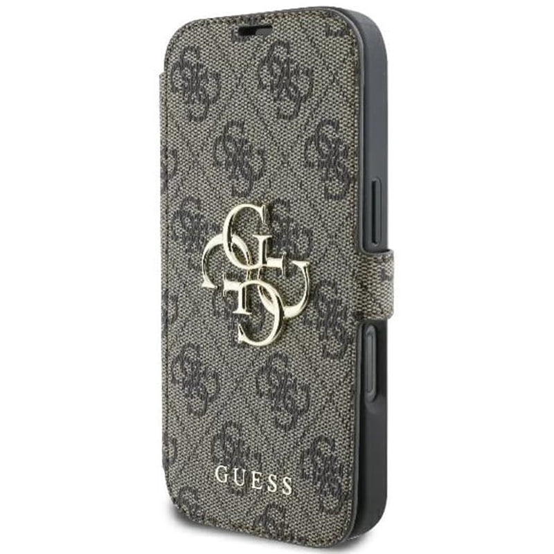 Capa para Apple iPhone 16 Plus, Guess, 4G Book, Castanho