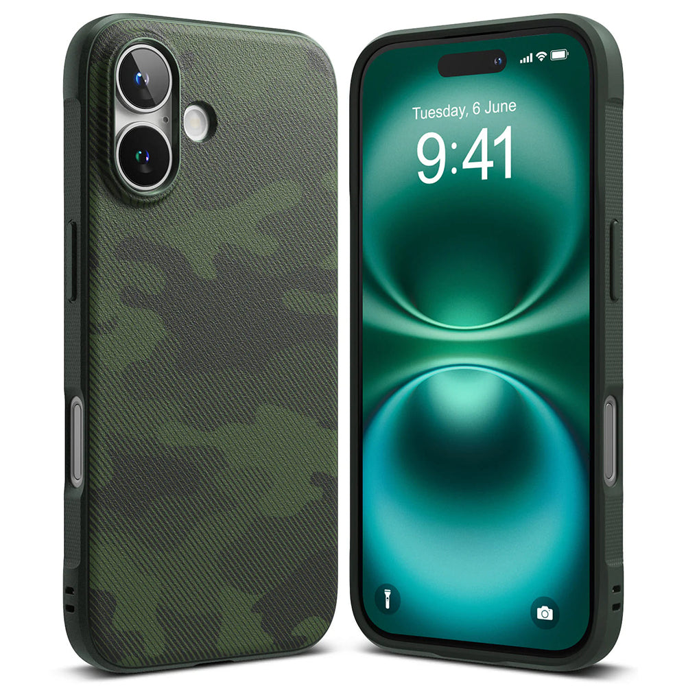 Capa para Apple iPhone 16 Plus, Ringke, Design Onyx, Verde