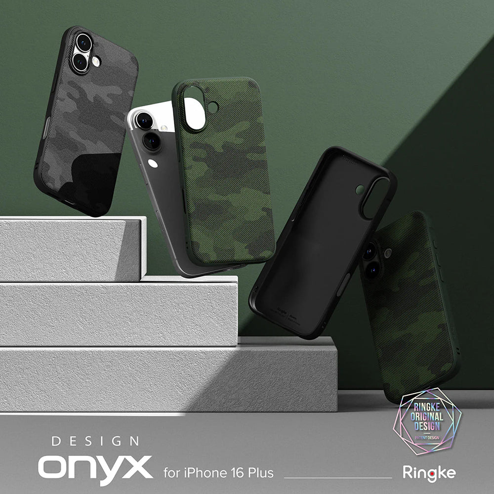 Capa para Apple iPhone 16 Plus, Ringke, Design Onyx, Verde