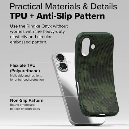Capa para Apple iPhone 16 Plus, Ringke, Design Onyx, Verde