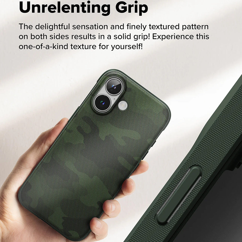 Capa para Apple iPhone 16 Plus, Ringke, Design Onyx, Verde