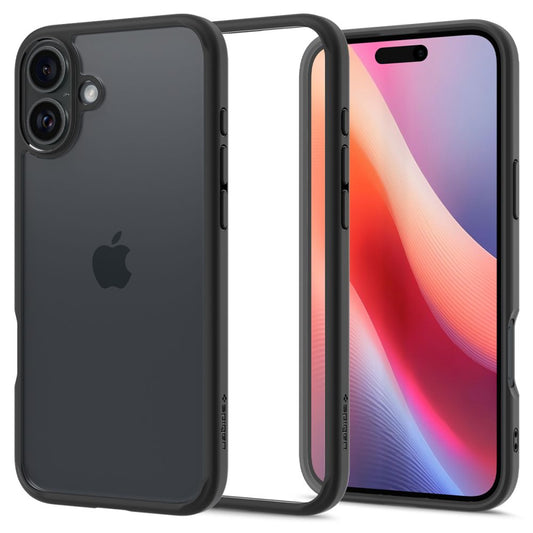 Capa para Apple iPhone 16 Plus, Spigen, Ultra Hybrid, Preta Fosca