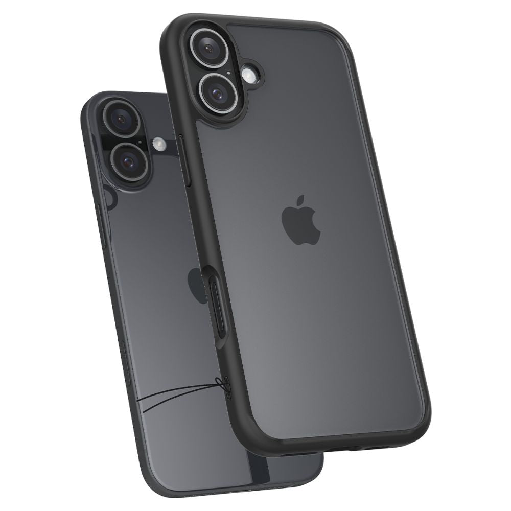 Capa para Apple iPhone 16 Plus, Spigen, Ultra Hybrid, Preta Fosca