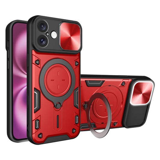 Capa para Apple iPhone 16 Plus, Techsuit, CamGuard Pro, Vermelha