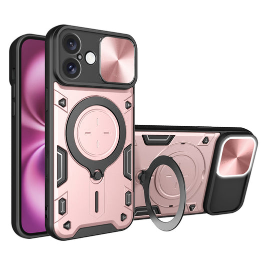 Capa para Apple iPhone 16 Plus, Techsuit, CamGuard Pro, Rosa Dourado