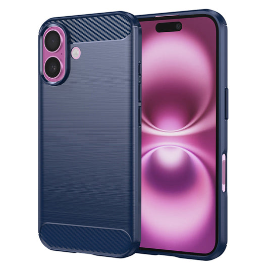 Capa para Apple iPhone 16 Plus, Techsuit, Carbono, Azul