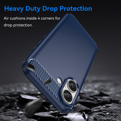 Capa para Apple iPhone 16 Plus, Techsuit, Carbono, Azul