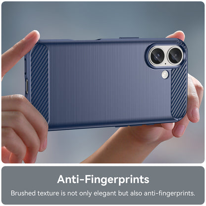 Capa para Apple iPhone 16 Plus, Techsuit, Carbono, Azul