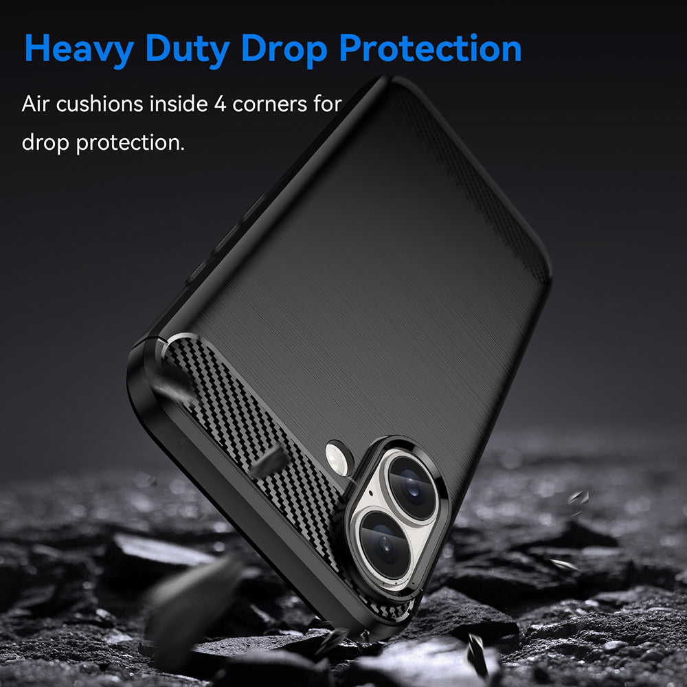 Capa para Apple iPhone 16 Plus, Techsuit, Carbono, Preta
