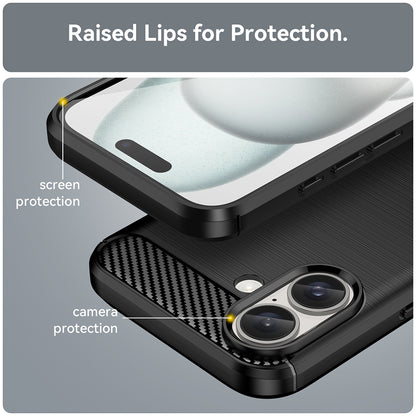 Capa para Apple iPhone 16 Plus, Techsuit, Carbono, Preta