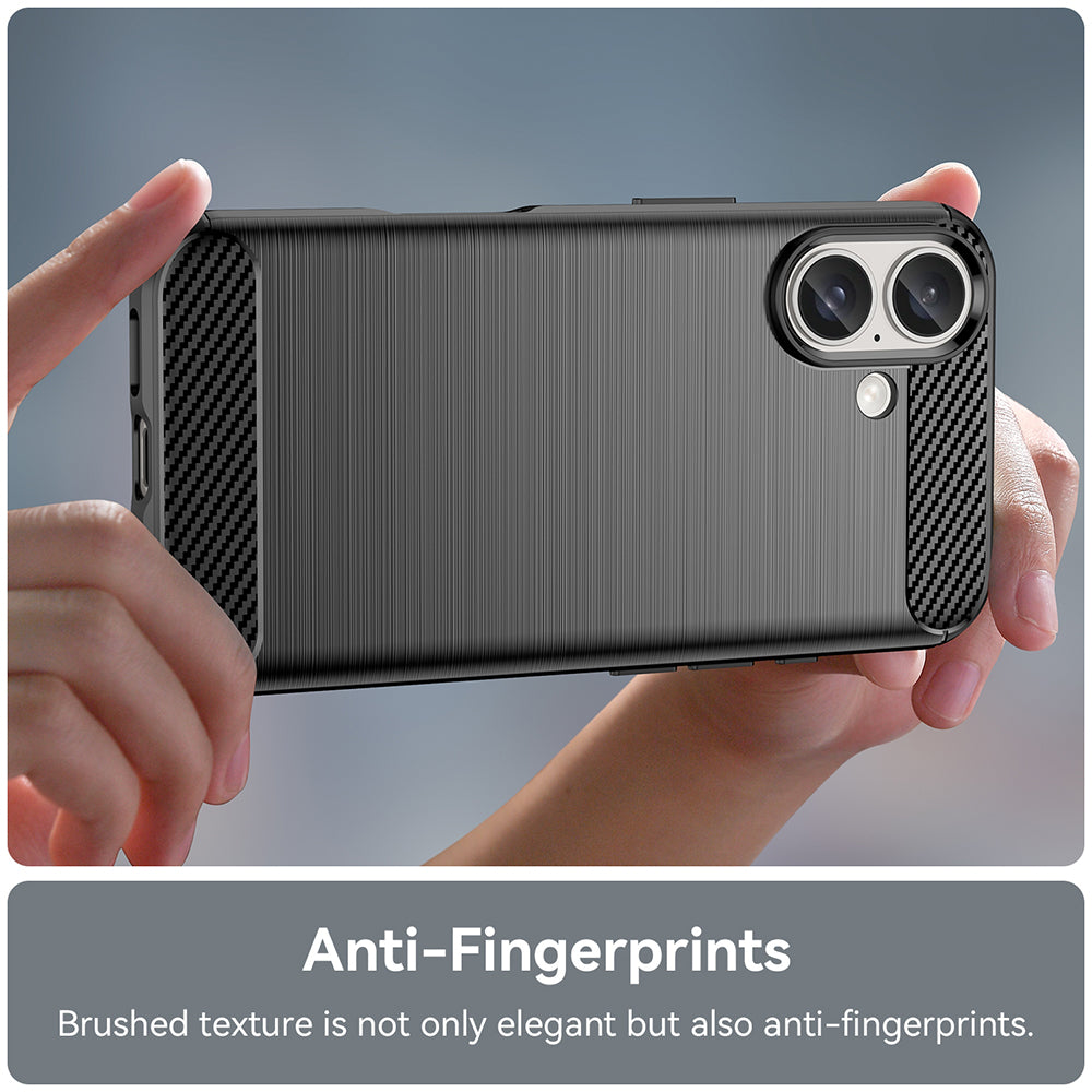 Capa para Apple iPhone 16 Plus, Techsuit, Carbono, Preta