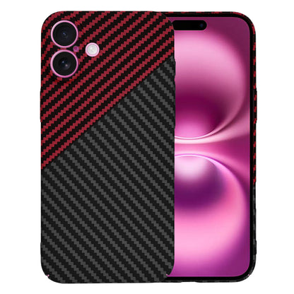 Capa para Apple iPhone 16 Plus, Techsuit, Carbonite FiberShell, Preto Vermelho