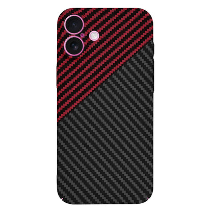 Capa para Apple iPhone 16 Plus, Techsuit, Carbonite FiberShell, Preto Vermelho