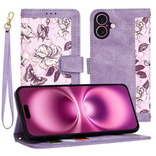 Capa para Apple iPhone 16 Plus, Techsuit, FlipCraft, Roxo
