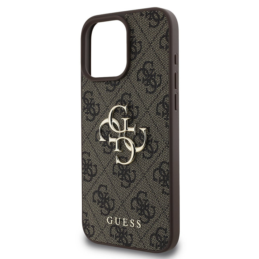 Capa para Apple iPhone 16 Pro, Guess, 4G Big Logo, Castanho