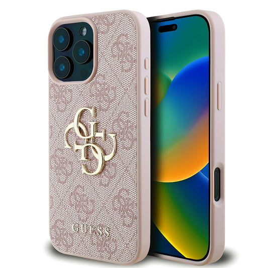 Capa para Apple iPhone 16 Pro, Guess, 4G Big Logo, Rosa