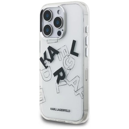 Capa para Apple iPhone 16 Pro, Karl Lagerfeld, IML Sketched Graphic Logo, Transparente