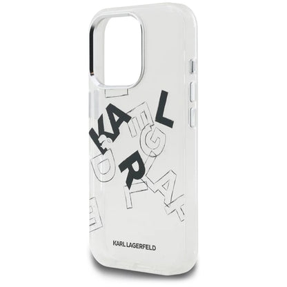 Capa para Apple iPhone 16 Pro, Karl Lagerfeld, IML Sketched Graphic Logo, Transparente