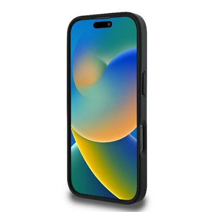 Case for Apple iPhone 16 Pro, Karl Lagerfeld, Monogram Karl & Choupette's Heads, Black