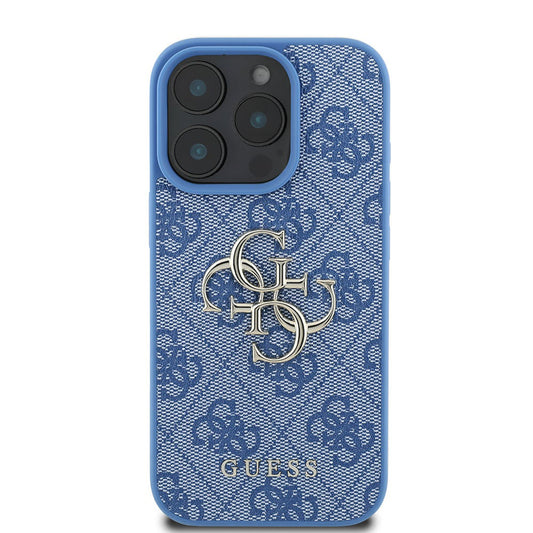Capa para Apple iPhone 16 Pro Max, Guess, 4G Big Logo, Azul