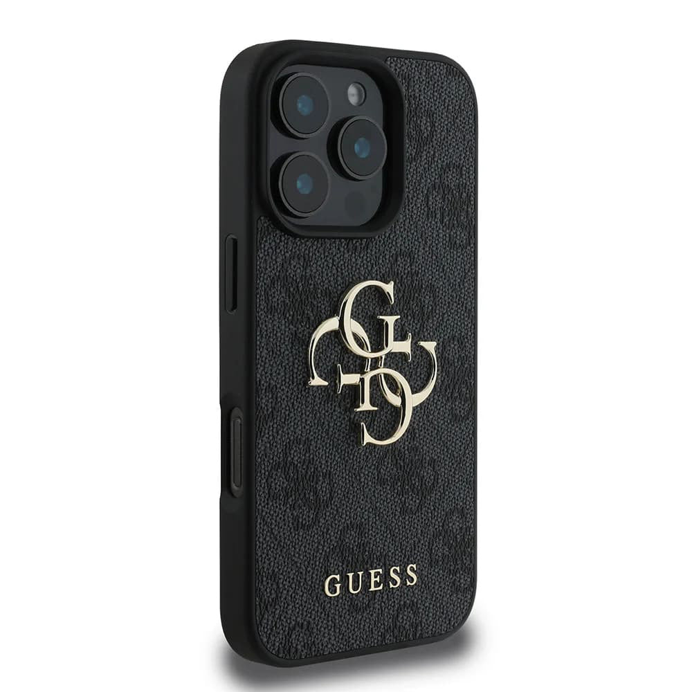 Capa para Apple iPhone 16 Pro Max, Guess, 4G Big Logo, Preta