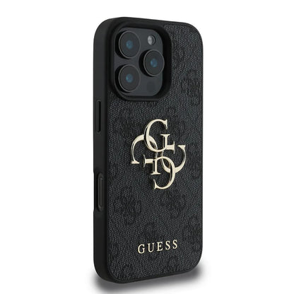 Capa para Apple iPhone 16 Pro Max, Guess, 4G Big Logo, Preta