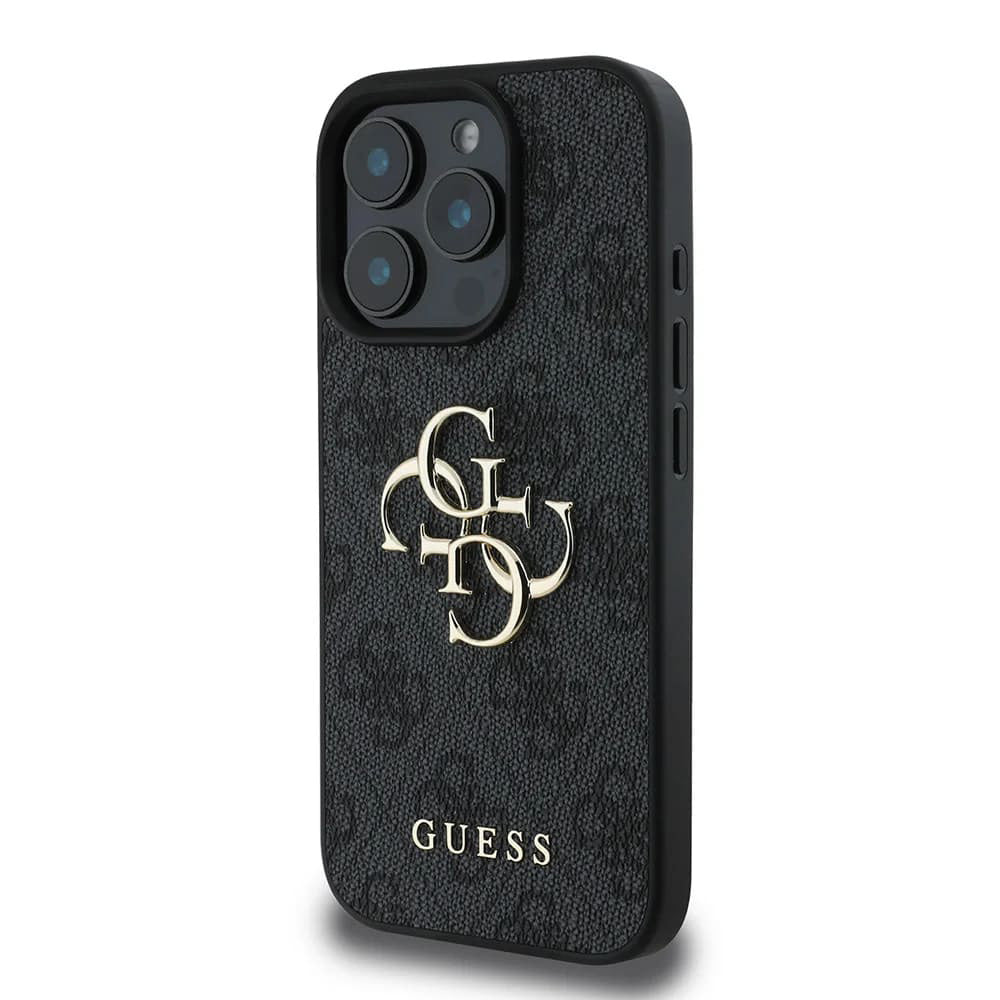 Capa para Apple iPhone 16 Pro Max, Guess, 4G Big Logo, Preta