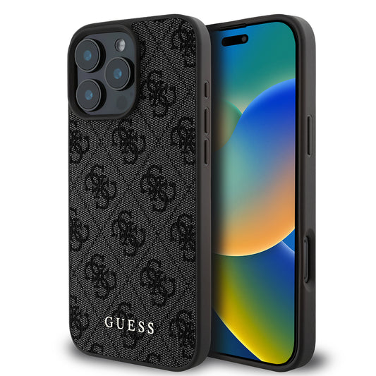 Capa para Apple iPhone 16 Pro Max, Guess, 4G Classic, Preta