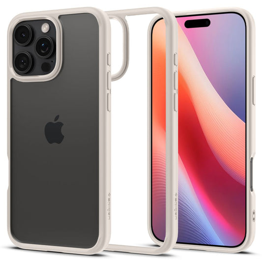 Capa para Apple iPhone 16 Pro Max, Spigen, Ultra Hybrid, Bege ACS08385