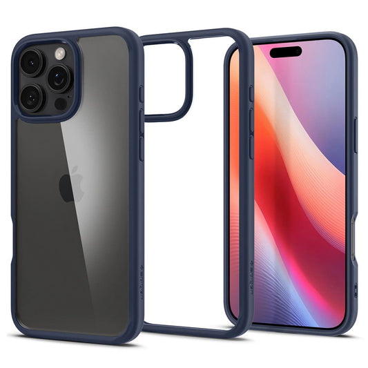Capa para Apple iPhone 16 Pro Max, Spigen, Ultra Hybrid, Azul-marinho