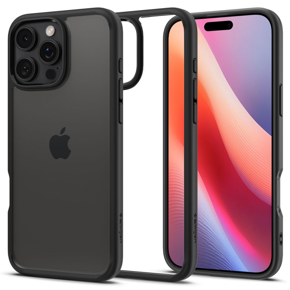 Capa para Apple iPhone 16 Pro Max, Spigen, Ultra Hybrid, Preta Fosca ACS07996