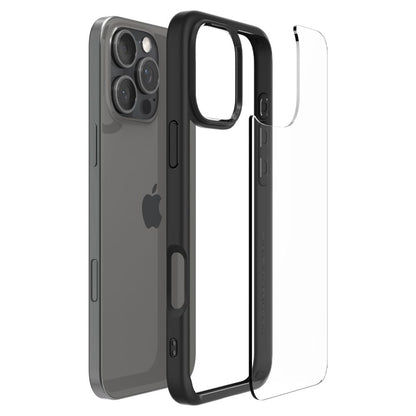 Capa para Apple iPhone 16 Pro Max, Spigen, Ultra Hybrid, Preta Fosca ACS07996