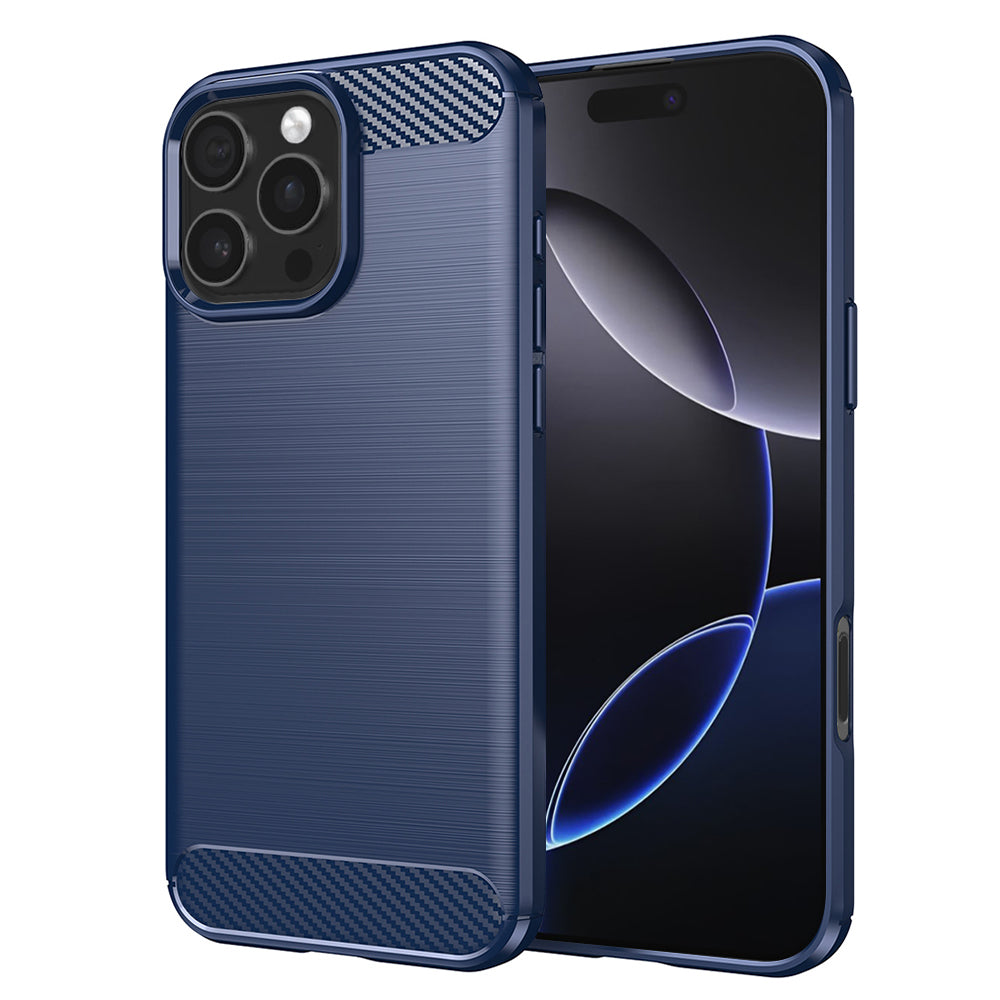 Capa para Apple iPhone 16 Pro Max, Techsuit, Carbono, Azul