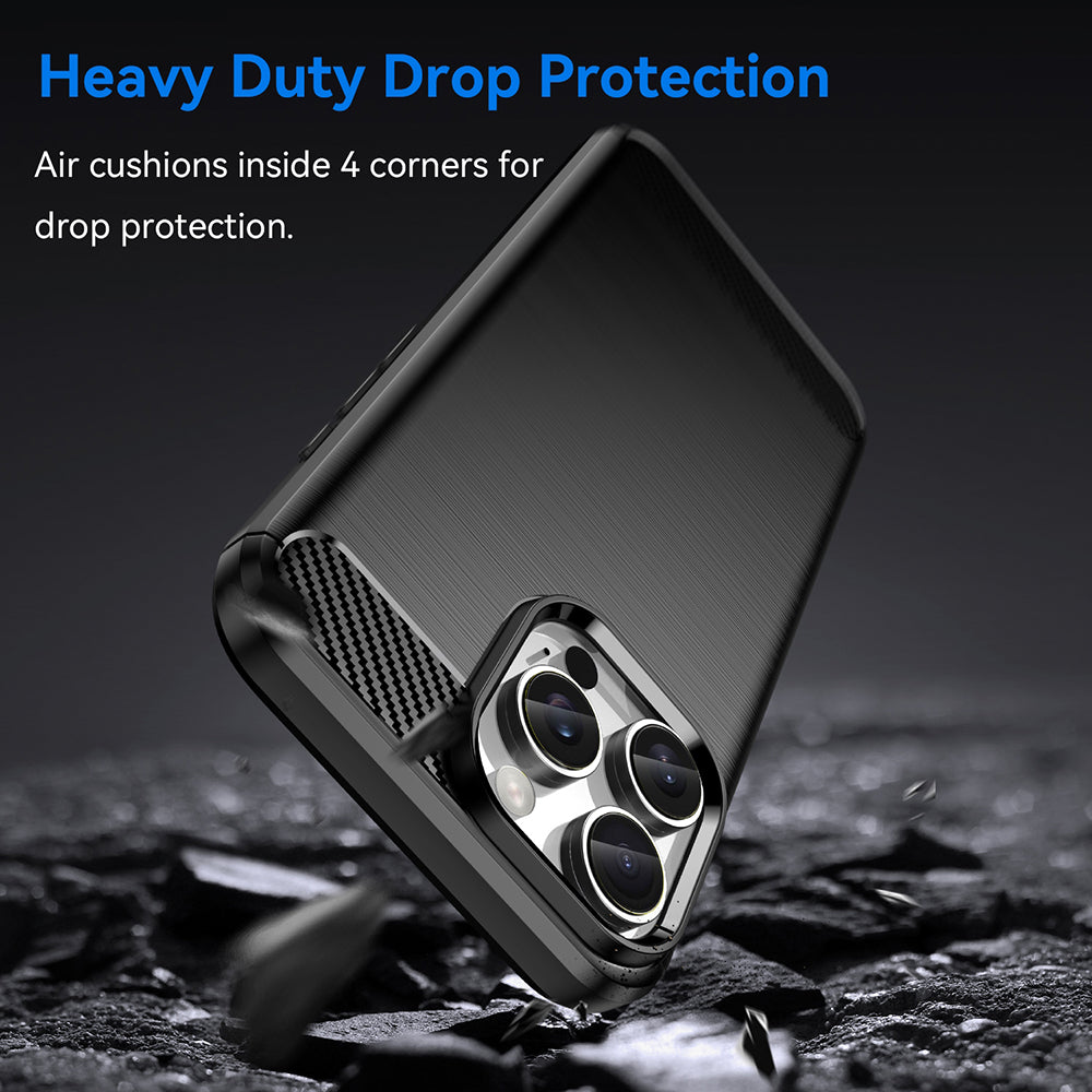 Capa para Apple iPhone 16 Pro Max, Techsuit, Carbono, Preta