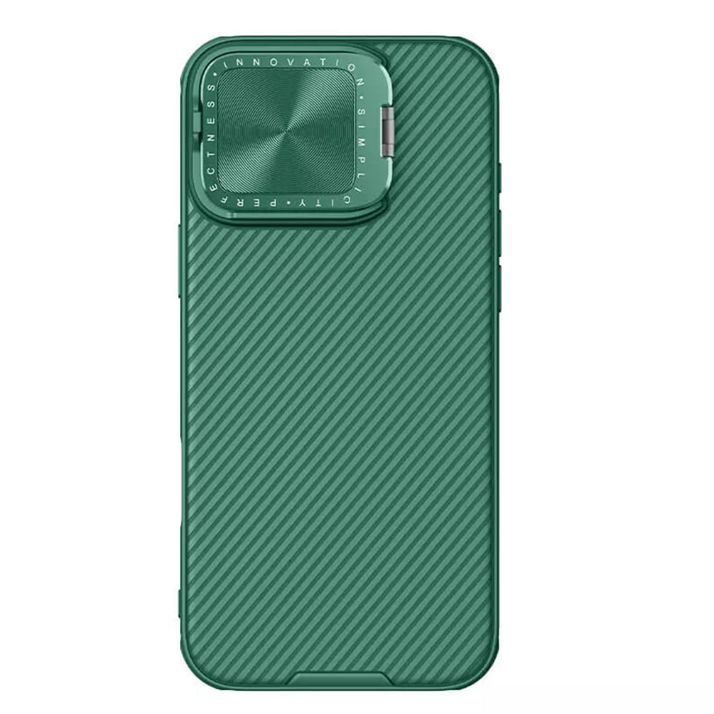 Capa para Apple iPhone 16 Pro, Nillkin, CamShield Prop, Verde