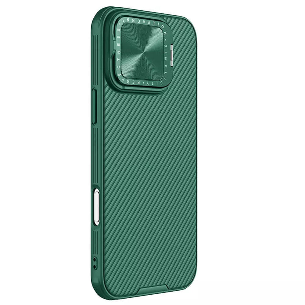 Capa para Apple iPhone 16 Pro, Nillkin, CamShield Prop, Verde
