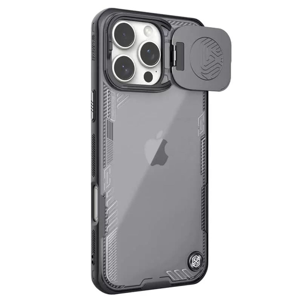 Capa para Apple iPhone 16 Pro, Nillkin, Iceblade Prop (sem recorte para câmara), Preta