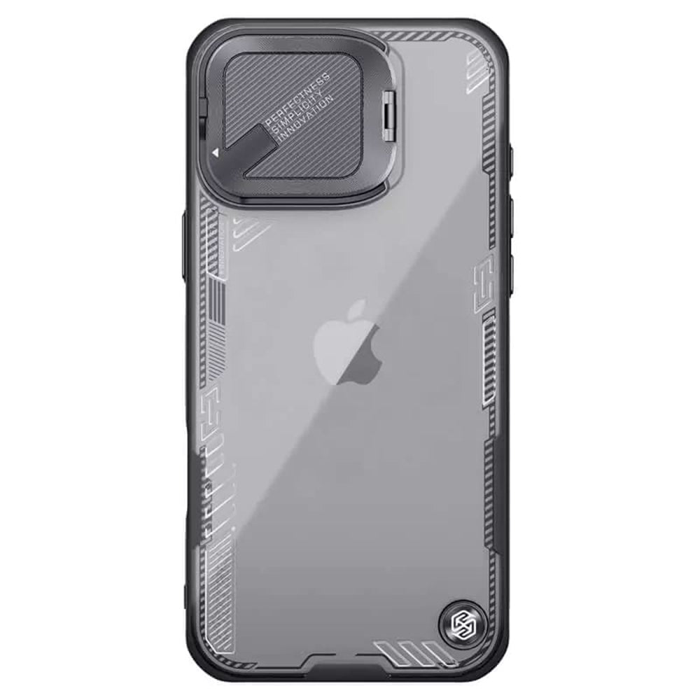 Capa para Apple iPhone 16 Pro, Nillkin, Iceblade Prop (sem recorte para câmara), Preta