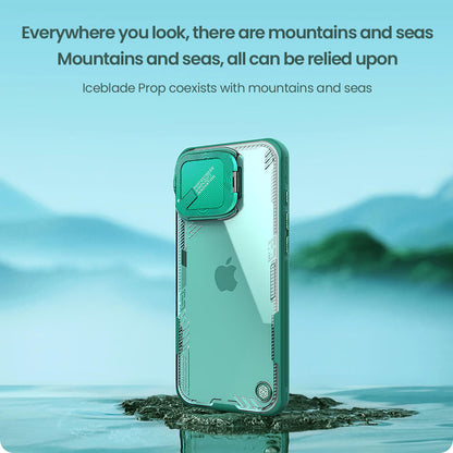 Capa para Apple iPhone 16 Pro, Nillkin, Iceblade Prop (sem recorte para câmara), Preta