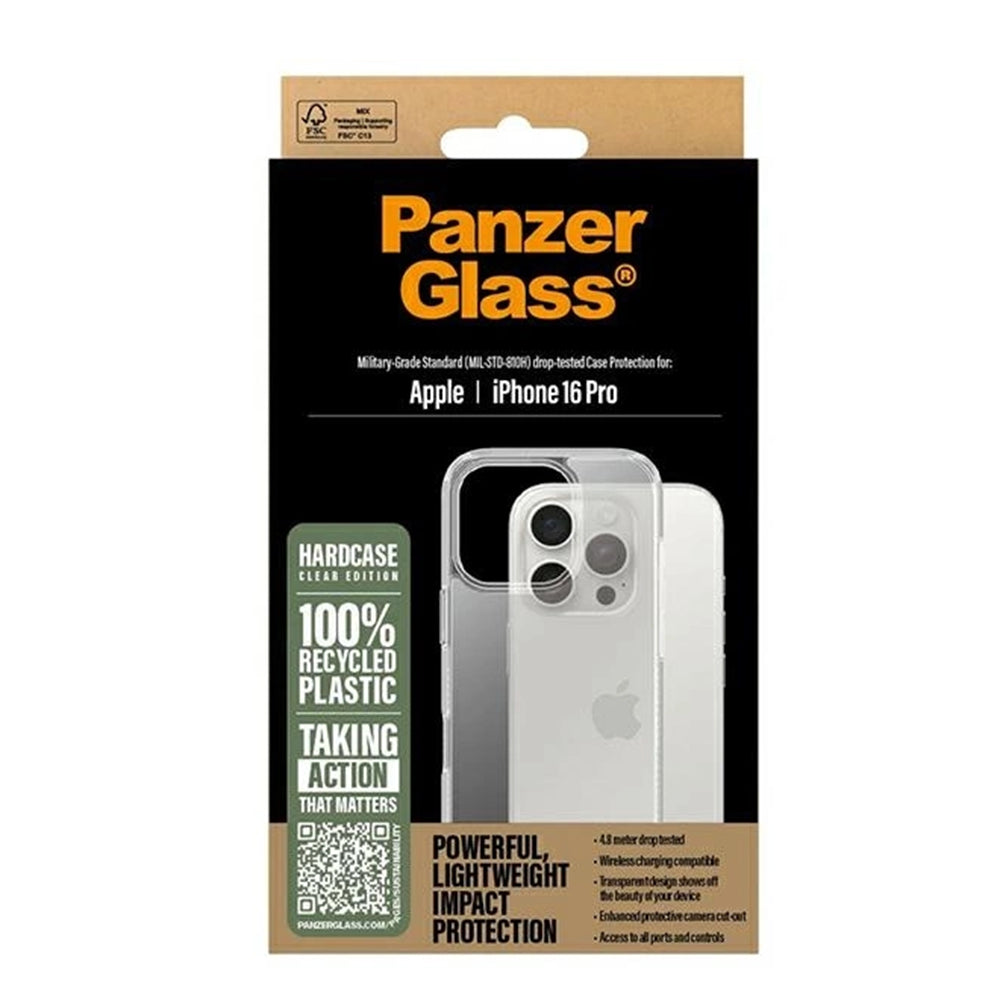 Capa para Apple iPhone 16 Pro, PanzerGlass, HardCase, Transparente