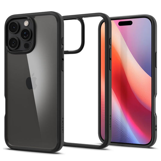 Capa para Apple iPhone 16 Pro, Spigen, Ultra Hybrid, Preta Fosca