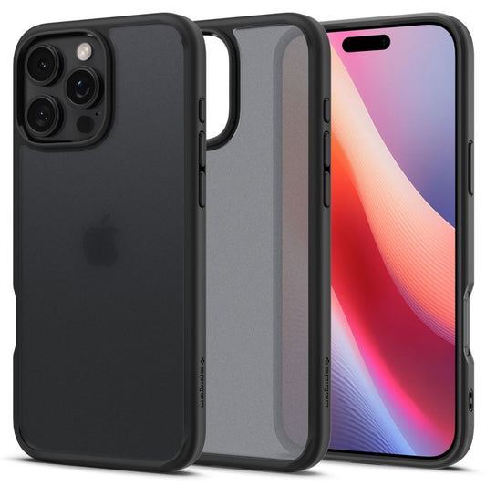 Capa para Apple iPhone 16 Pro, Spigen, Ultra Hybrid, Preto Satinado ACS08124
