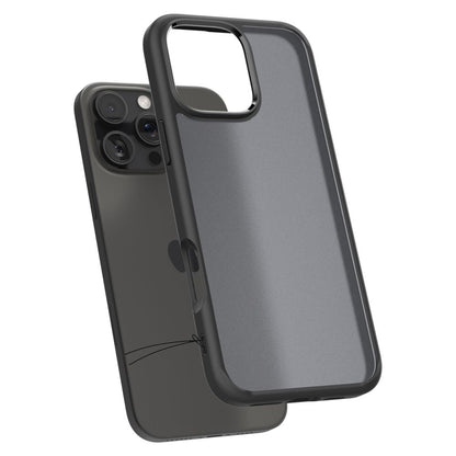 Capa para Apple iPhone 16 Pro, Spigen, Ultra Hybrid, Preto Satinado ACS08124
