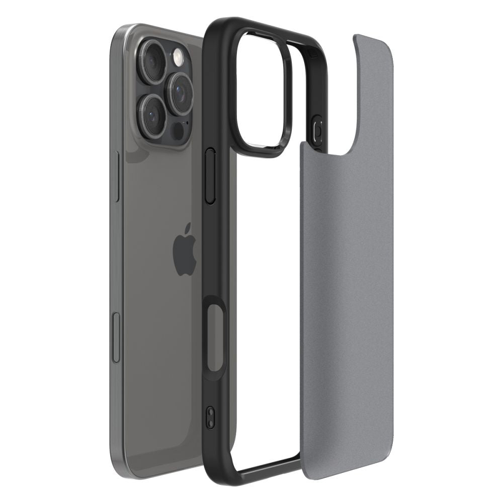 Capa para Apple iPhone 16 Pro, Spigen, Ultra Hybrid, Preto Satinado ACS08124