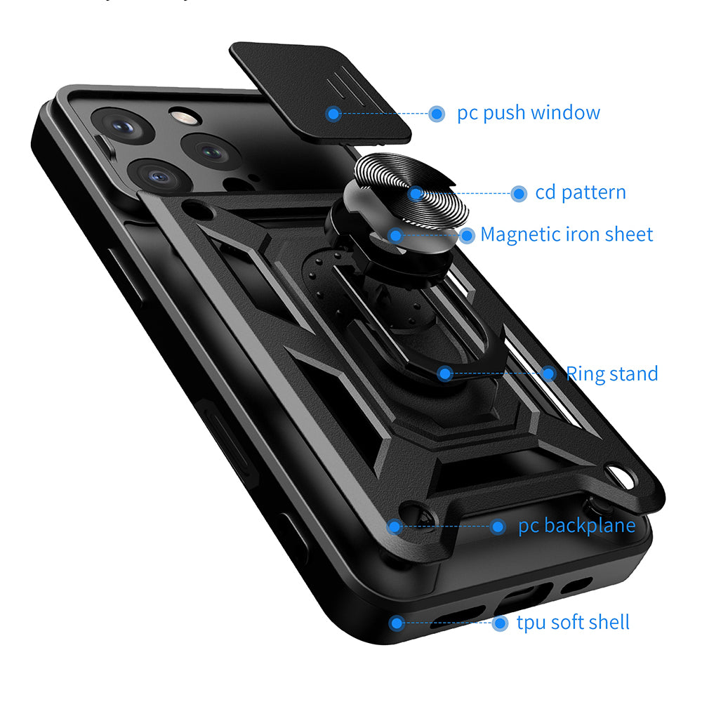 Capa para Apple iPhone 16 Pro, Techsuit, CamShield, Verde