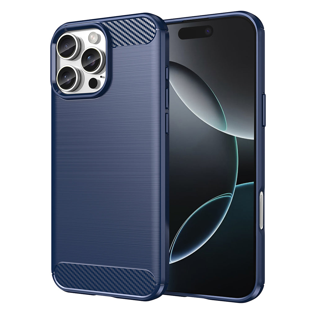 Capa para Apple iPhone 16 Pro, Techsuit, Carbono, Azul