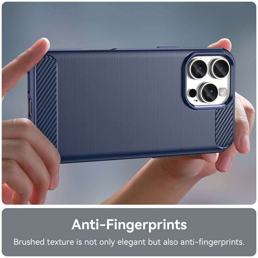 Capa para Apple iPhone 16 Pro, Techsuit, Carbono, Azul